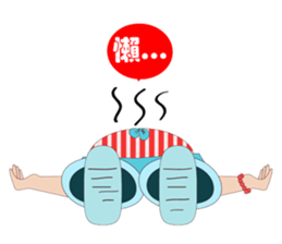 silly girl sticker #7155656