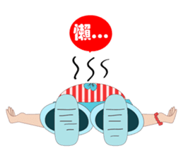 silly girl sticker #7155656