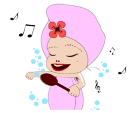 silly girl sticker #7155666