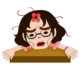 silly girl sticker #7155668