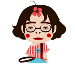 silly girl sticker #7155675