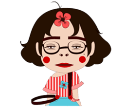 silly girl sticker #7155675