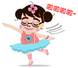 silly girl sticker #7155676