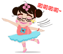 silly girl sticker #7155676