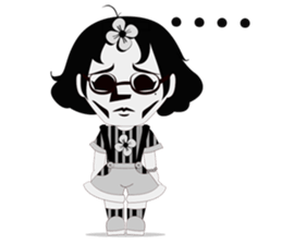 silly girl sticker #7155677