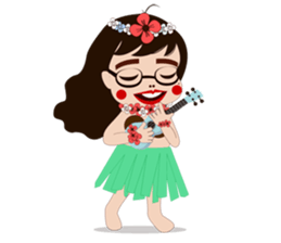 silly girl sticker #7155678