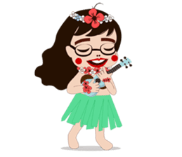 silly girl sticker #7155678