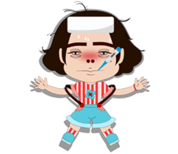 silly girl sticker #7155686