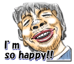 Strange face all stars (English) sticker #7156410