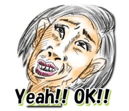 Strange face all stars (English) sticker #7156417