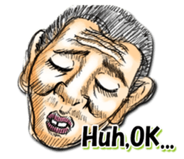 Strange face all stars (English) sticker #7156422