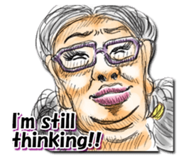 Strange face all stars (English) sticker #7156424