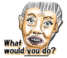 Strange face all stars (English) sticker #7156428