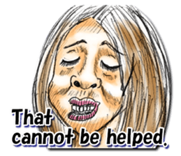 Strange face all stars (English) sticker #7156430