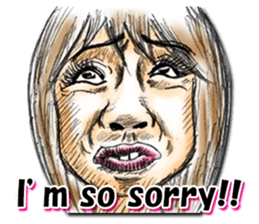 Strange face all stars (English) sticker #7156432