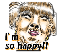 Strange face all stars (English) sticker #7156433