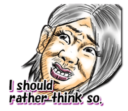 Strange face all stars (English) sticker #7156439