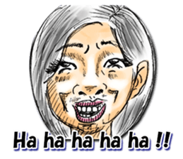 Strange face all stars (English) sticker #7156445