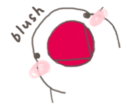 White bird(English) sticker #7156491