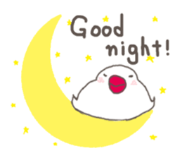 White bird(English) sticker #7156509