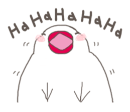 White bird(English) sticker #7156519