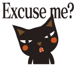 Black Cat Meowmon <English> sticker #7157460