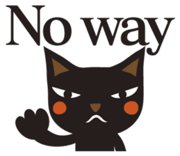 Black Cat Meowmon <English> sticker #7157461