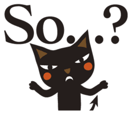 Black Cat Meowmon <English> sticker #7157463