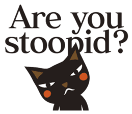 Black Cat Meowmon <English> sticker #7157466