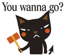 Black Cat Meowmon <English> sticker #7157467