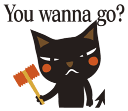 Black Cat Meowmon <English> sticker #7157467
