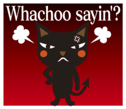 Black Cat Meowmon <English> sticker #7157470