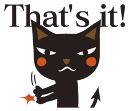 Black Cat Meowmon <English> sticker #7157471