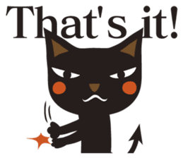 Black Cat Meowmon <English> sticker #7157471