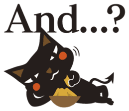 Black Cat Meowmon <English> sticker #7157472