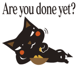 Black Cat Meowmon <English> sticker #7157473