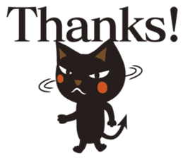 Black Cat Meowmon <English> sticker #7157475