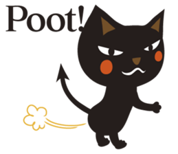 Black Cat Meowmon <English> sticker #7157476