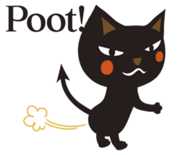 Black Cat Meowmon <English> sticker #7157476
