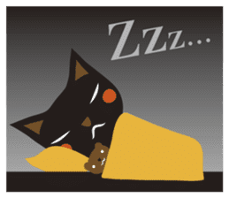 Black Cat Meowmon <English> sticker #7157478