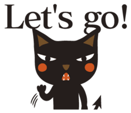 Black Cat Meowmon <English> sticker #7157485