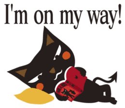 Black Cat Meowmon <English> sticker #7157487