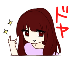 Stickers of girls sticker #7157611