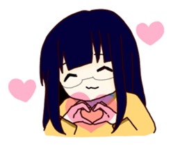 Stickers of girls sticker #7157646