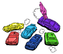 Just like a overturned toy box sticker sticker #7157795