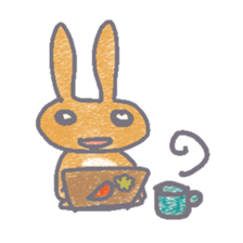 Rabbit mogu sticker #7157851