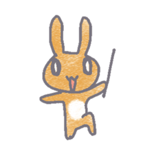 Rabbit mogu sticker #7157852
