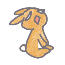 Rabbit mogu sticker #7157861