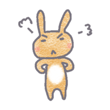 Rabbit mogu sticker #7157866