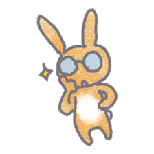Rabbit mogu sticker #7157884